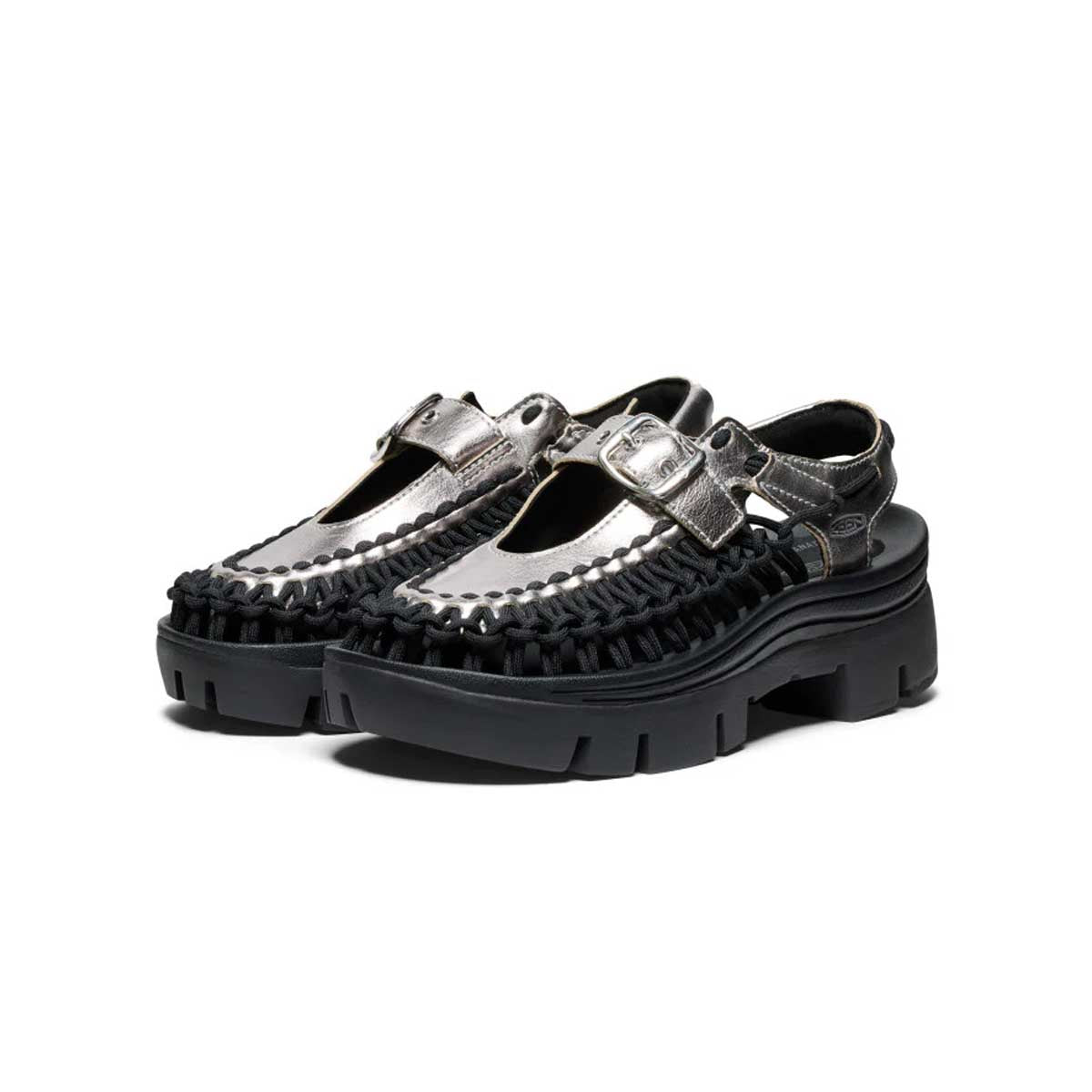 Wmns Platform Uneek Mary Jane 'Silver Black'