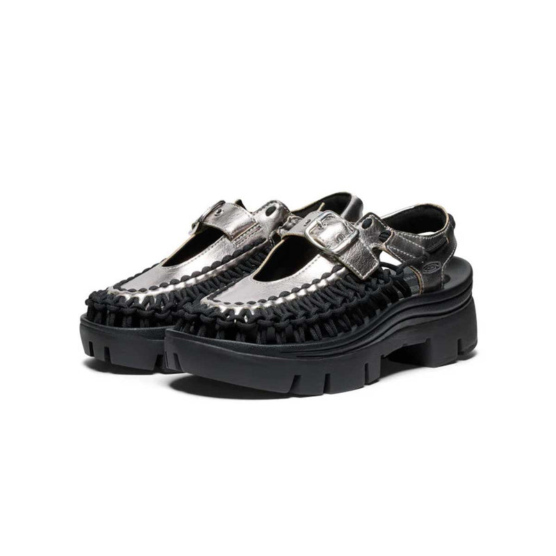 Wmns Platform Uneek Mary Jane 'Silver Black'