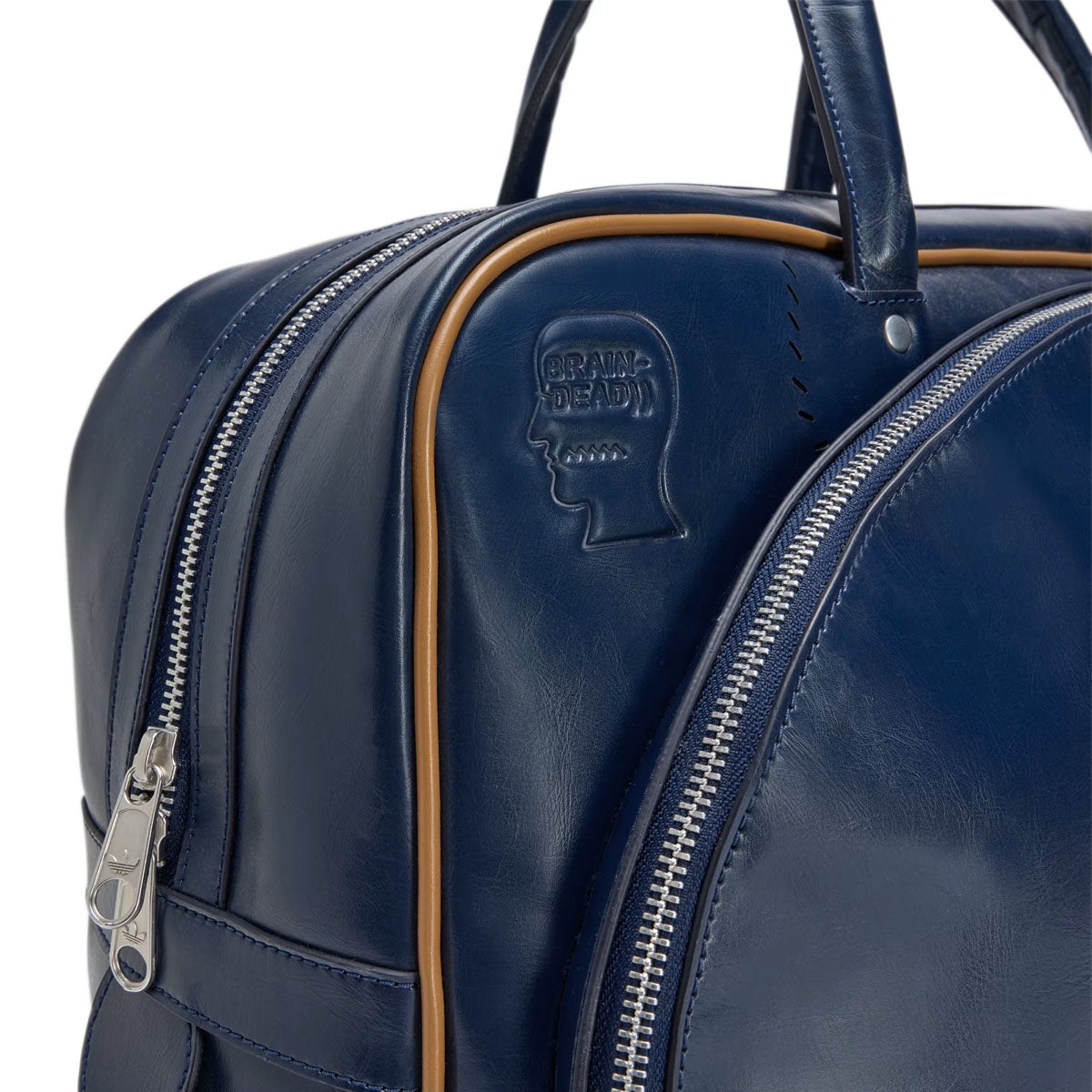 + Brain Dead Bag 'Collegiate Navy Brown Dessert'