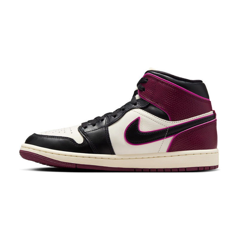 Wmns Air Jordan 1 Mid SE 'Sail Bordeaux'