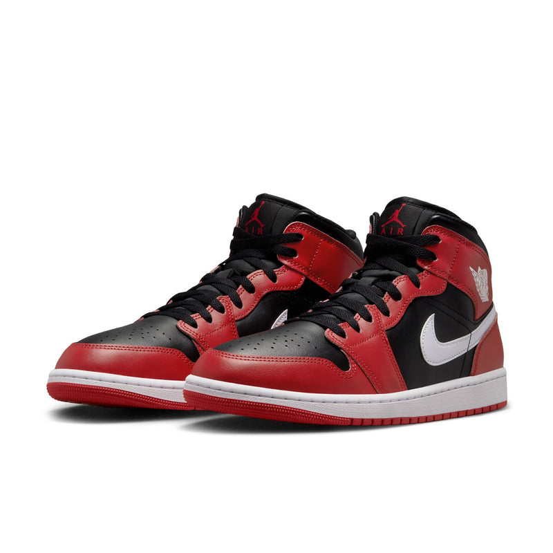 Nike Air Jordan 1 Mid Gym Red Black Toe Limited Edt