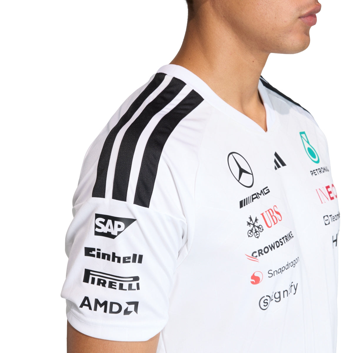 + Mercedes AMG Petronas F1 Team Driver Jersey 'White'