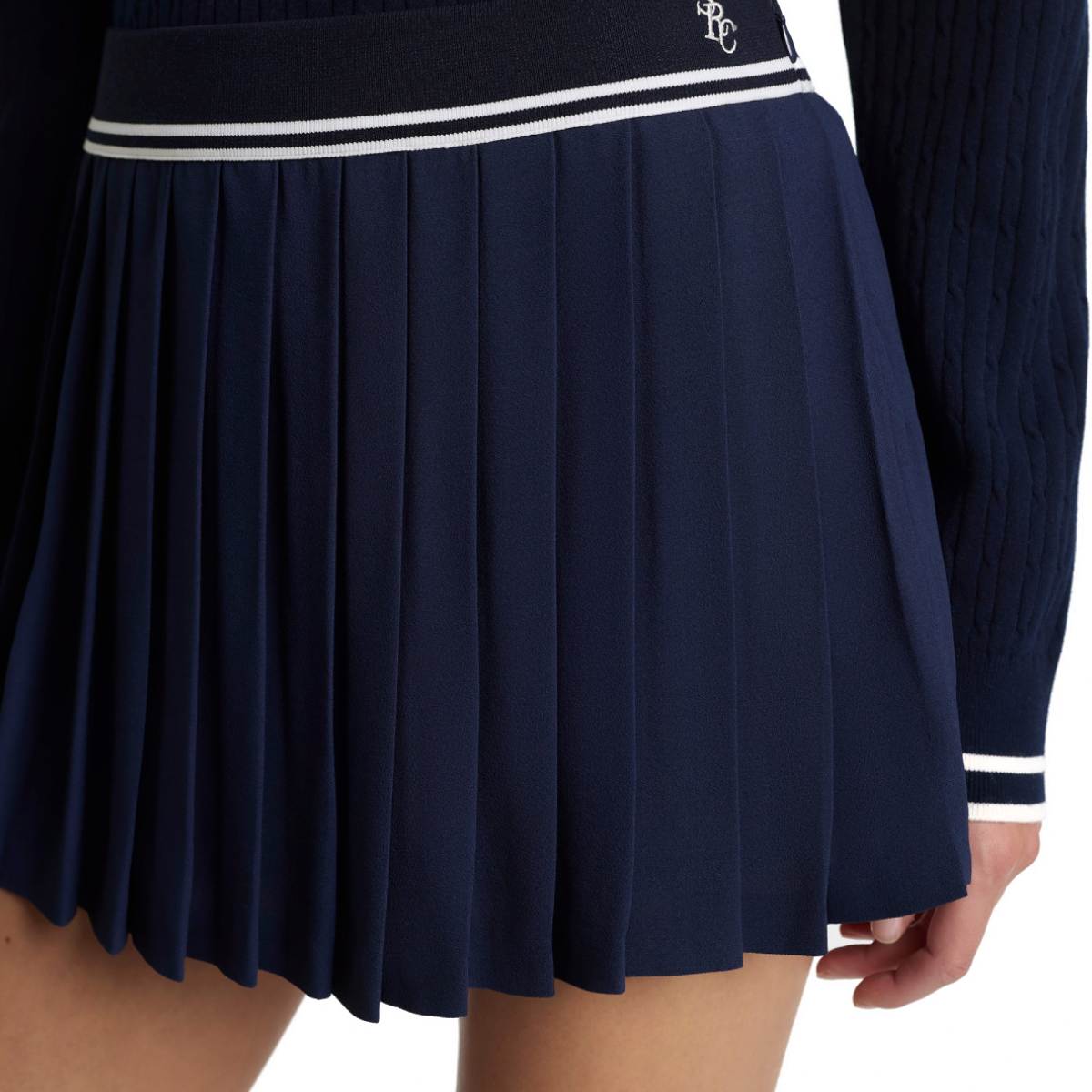 SRC Abigail Skirt 'Dark Navy Ecru'