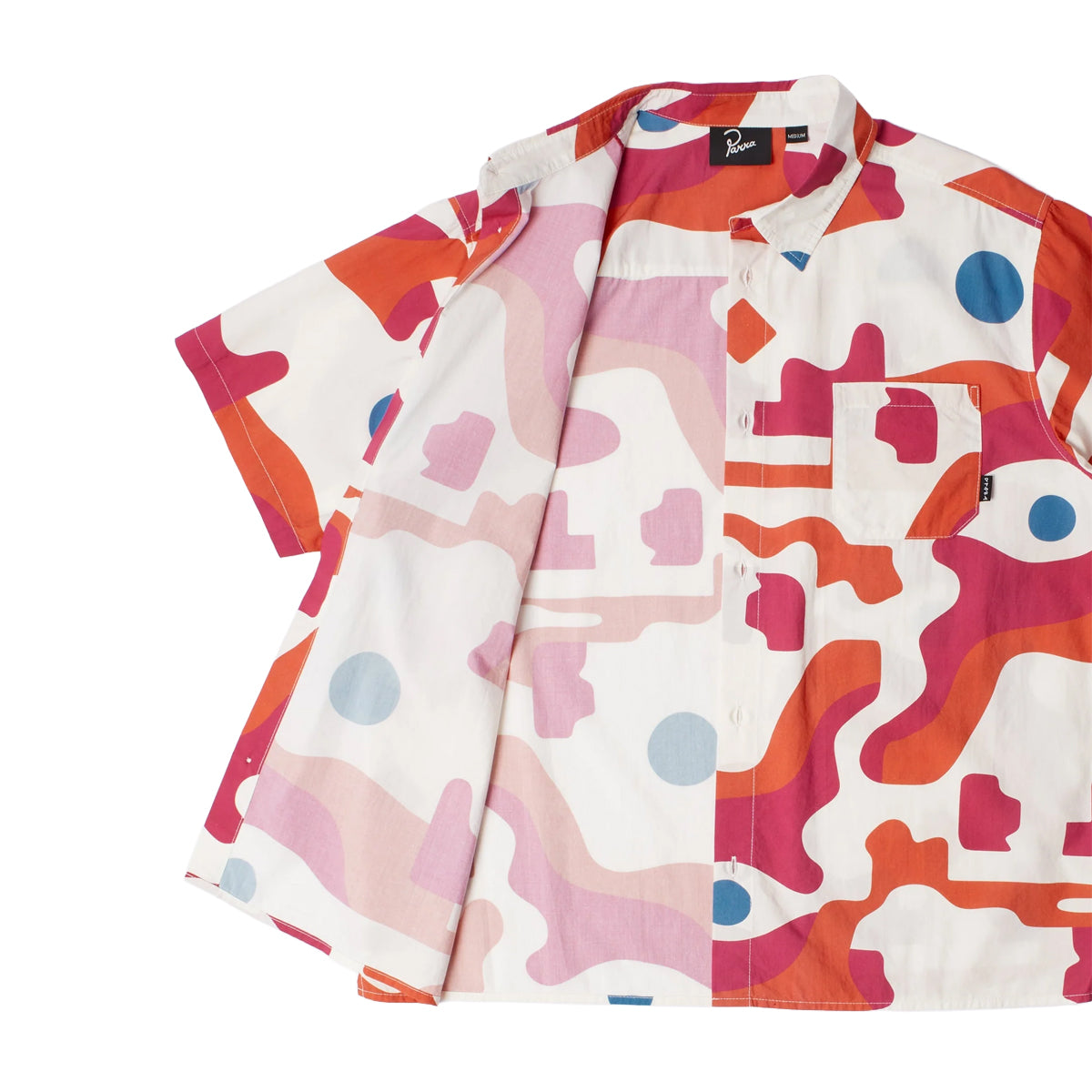Abstract Mountain Short Sleeve Shirt 'Red'