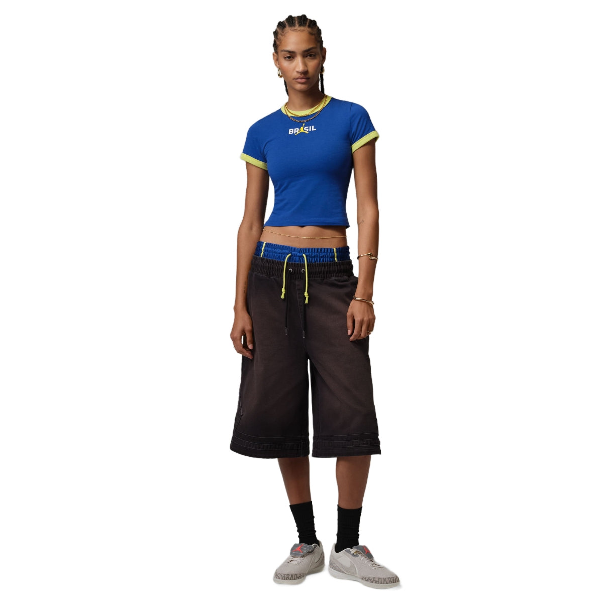 + Brasil Futebol Wmns Graphic Brasil Top 'Old Royal'