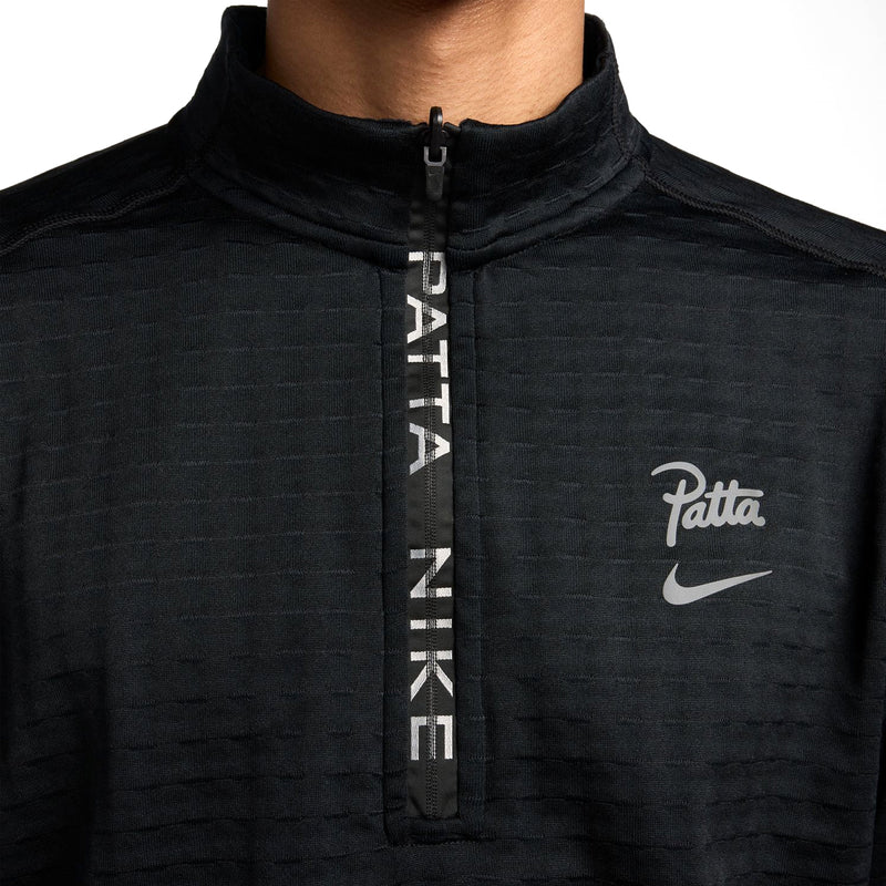 + Patta Half-Zip Long-Sleeve Top 'Black'