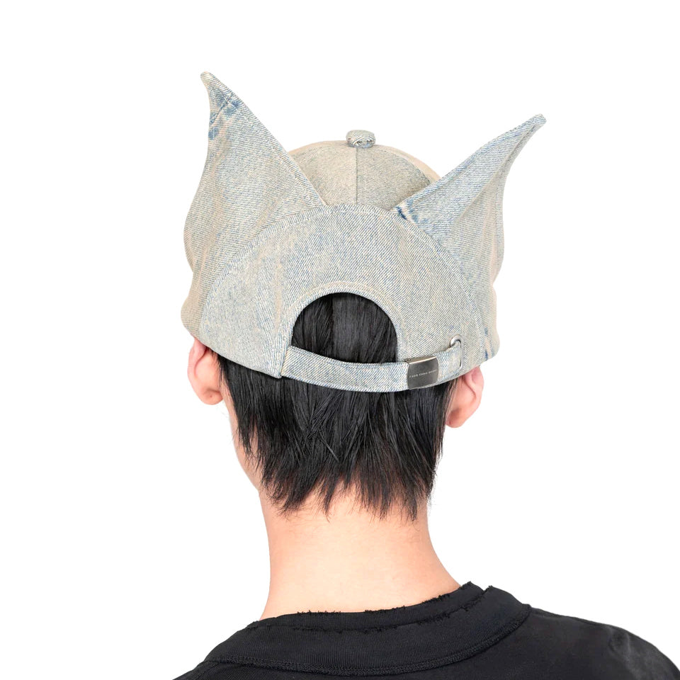 Car Ear Flap Denim Cap 'Blue'