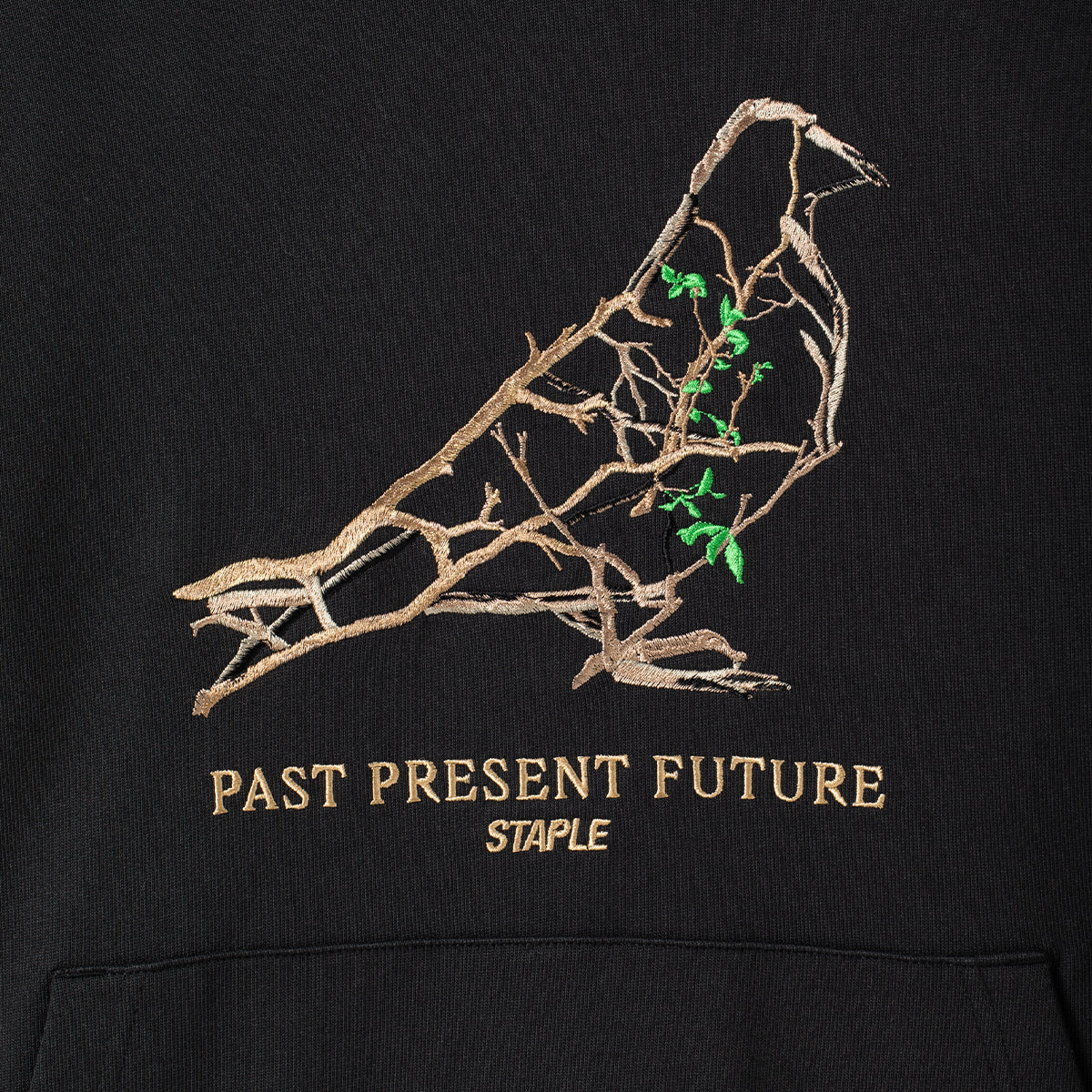Foliage Pigeon Hoodie 'Black'
