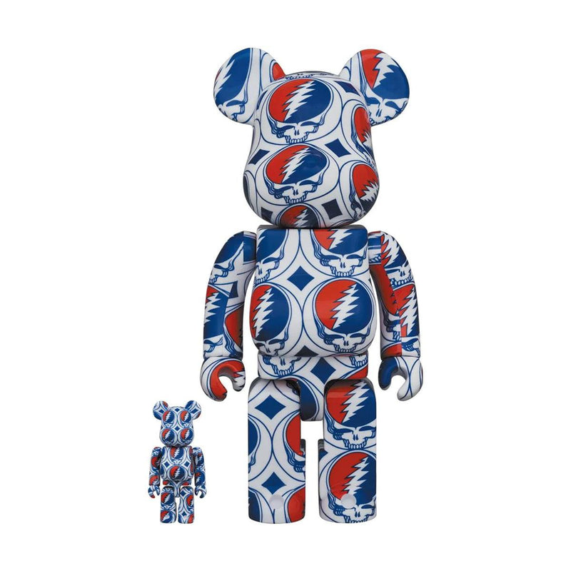 Medicom Toy + Grateful Dead Be@rbrick 100% 400% 'Steal Your Face