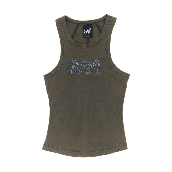 Body And Soul Racer Tank 'Grease'