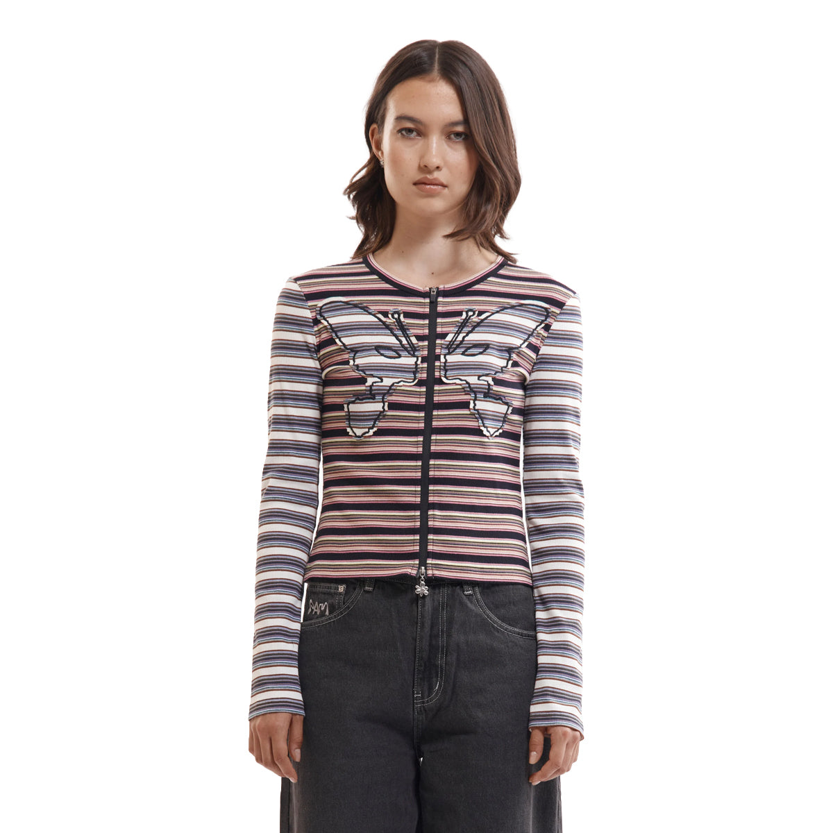 Line Walk Striped Cardigan 'All Sorts Stripe'