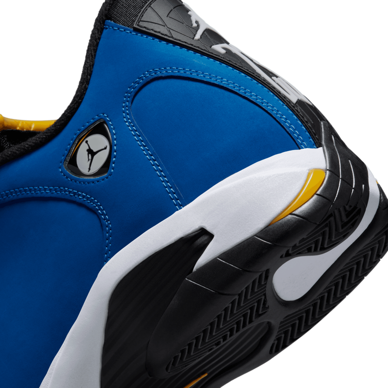 Jordan 14 blue hot sale and black