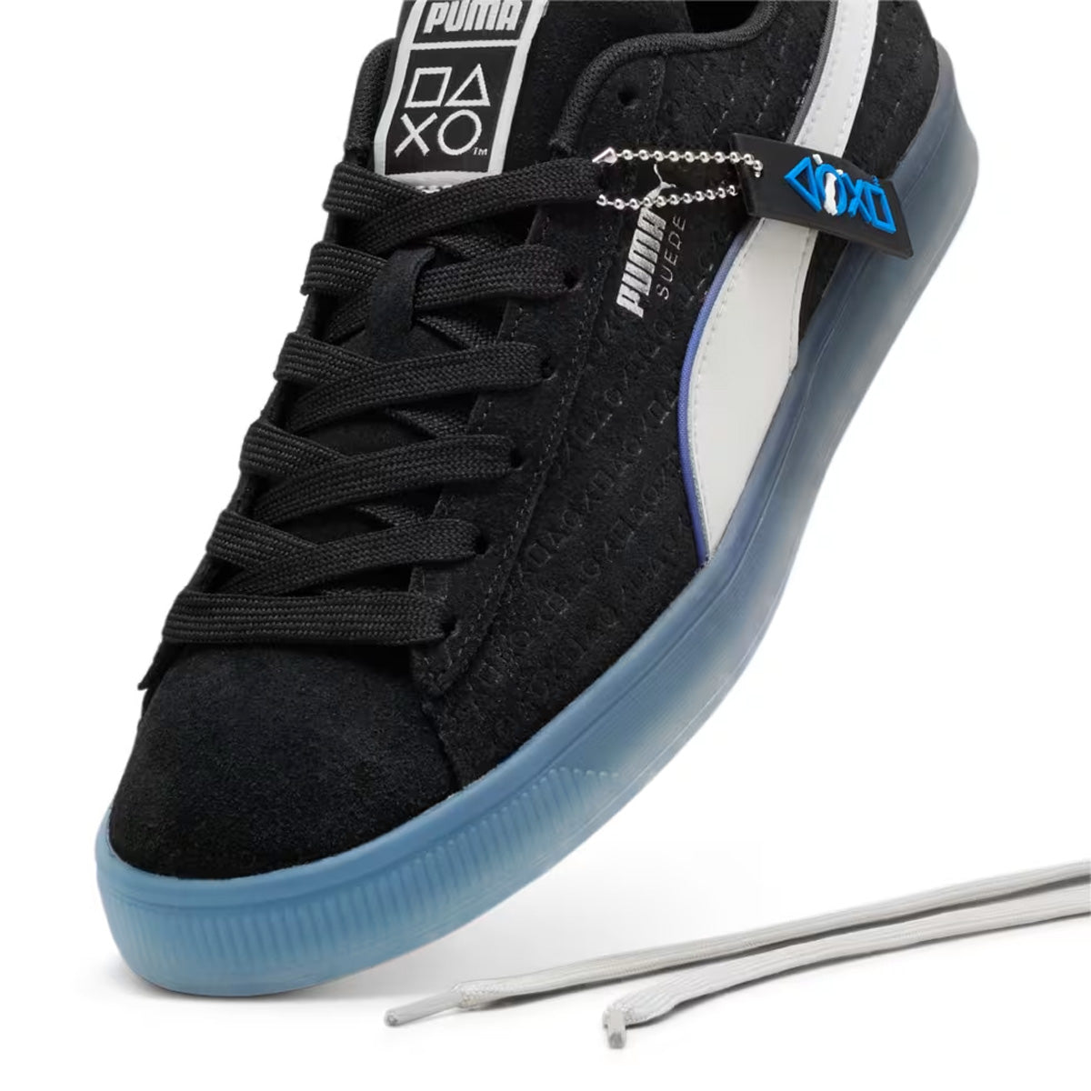 + Playstation Suede 'Black Glacial Gray'