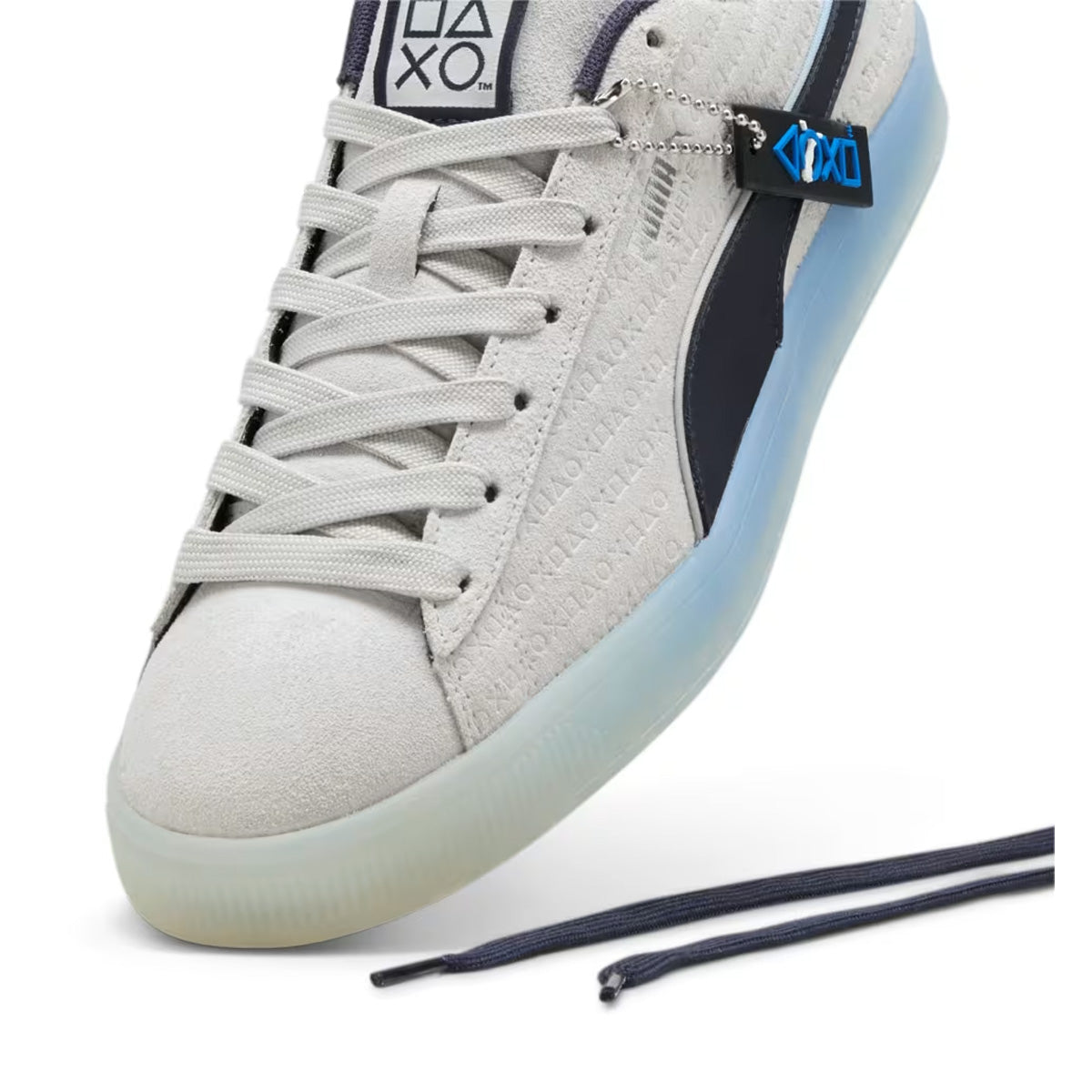 + Playstation Suede 'Glacial Gray New Navy'