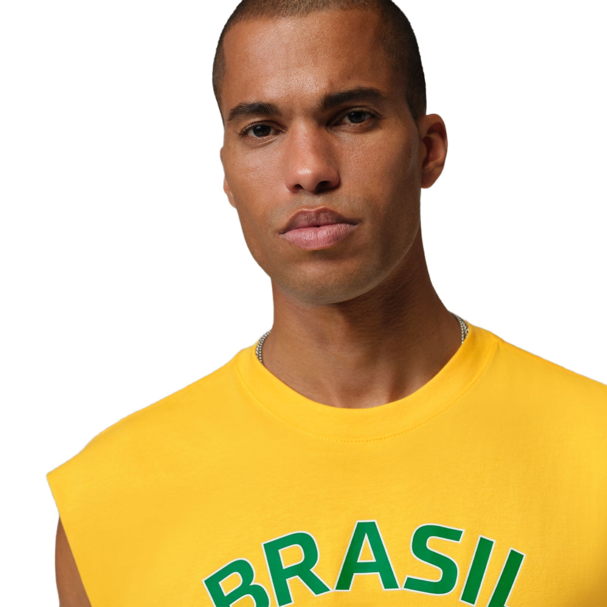+ Brasil Futebol Sleeveless Graphic Tee 'Varsity Maize'