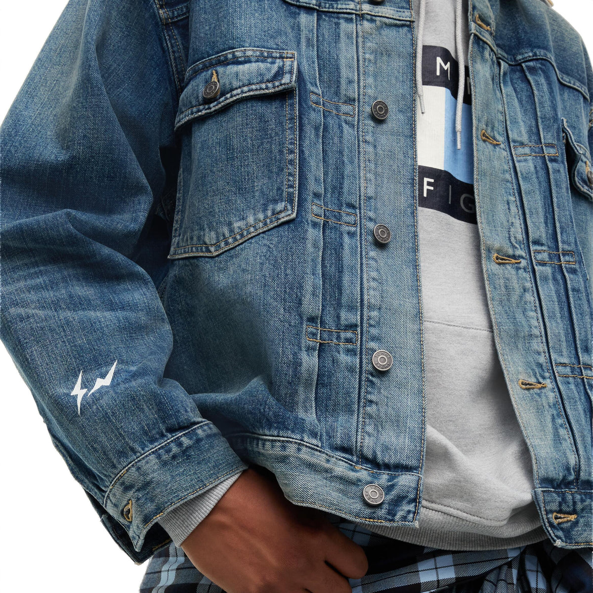+ Fragment Polka Dot Field Jacket 'Navy Blue'