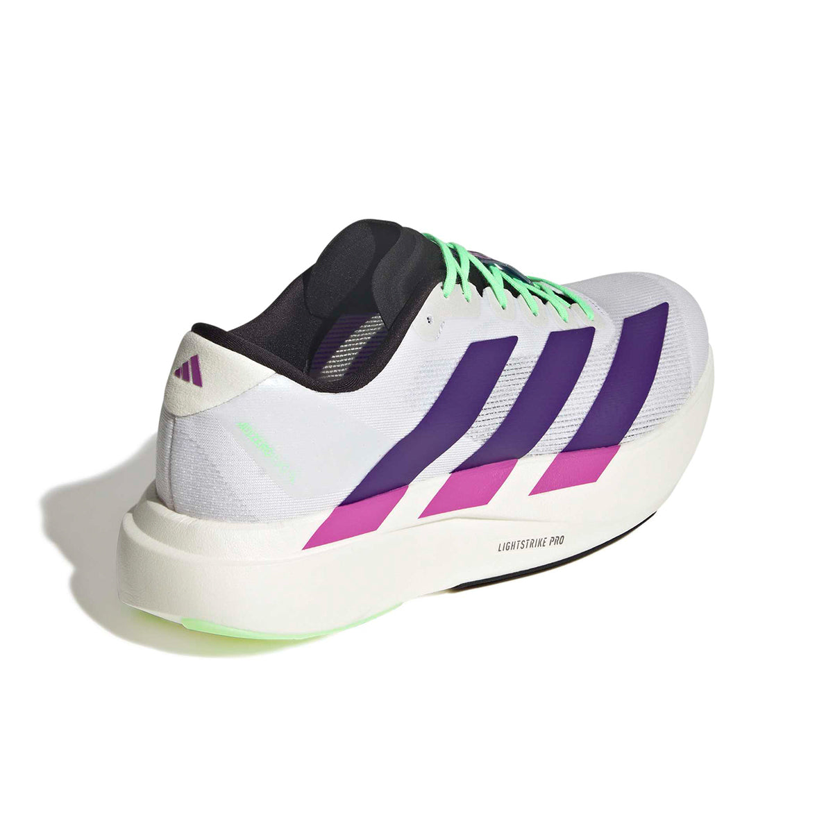 Adizero Evo SL 'White Collegiate Purple Lime Burst'