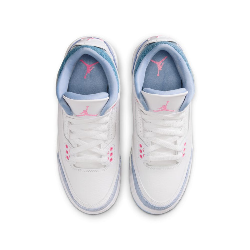 Kids Air Jordan 3 'Denim Pink Glow'