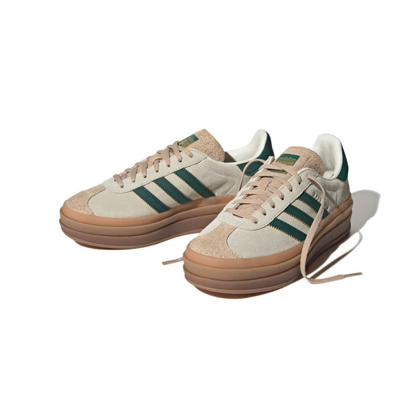 Wmns Gazelle Bold 'Cream White Collegiate Green'