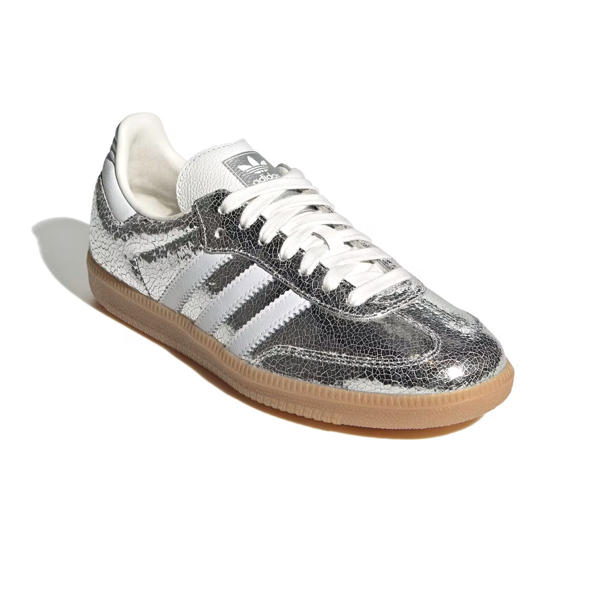 adidas SAMBA OG メタリックシルバー adidas Originals Wmns Samba OG 'Silver Metallic Cloud White