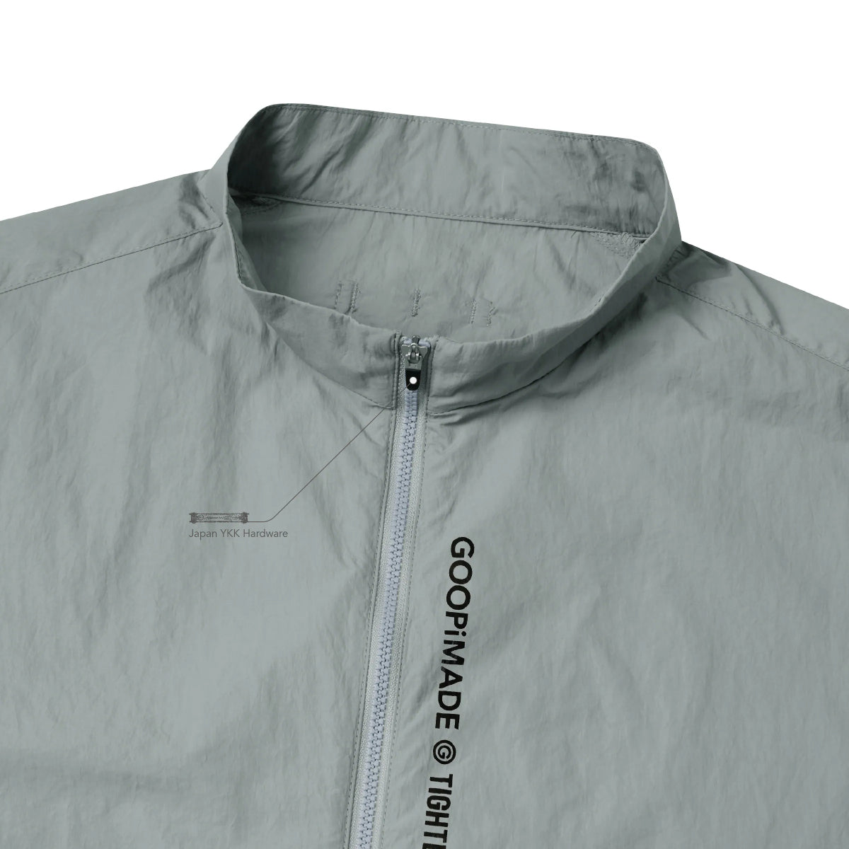 + TIGHTBOOTH Tech Uniform Zip Shirt 'Grey'