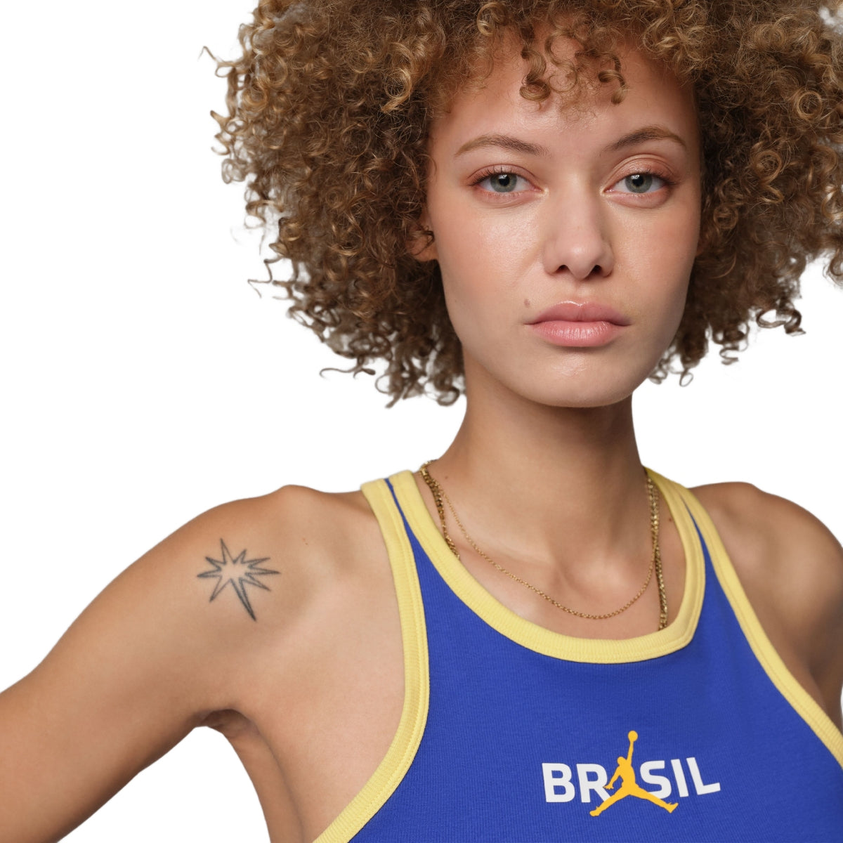 + Brasil Futebol Wmns Tank 'Old Royal'