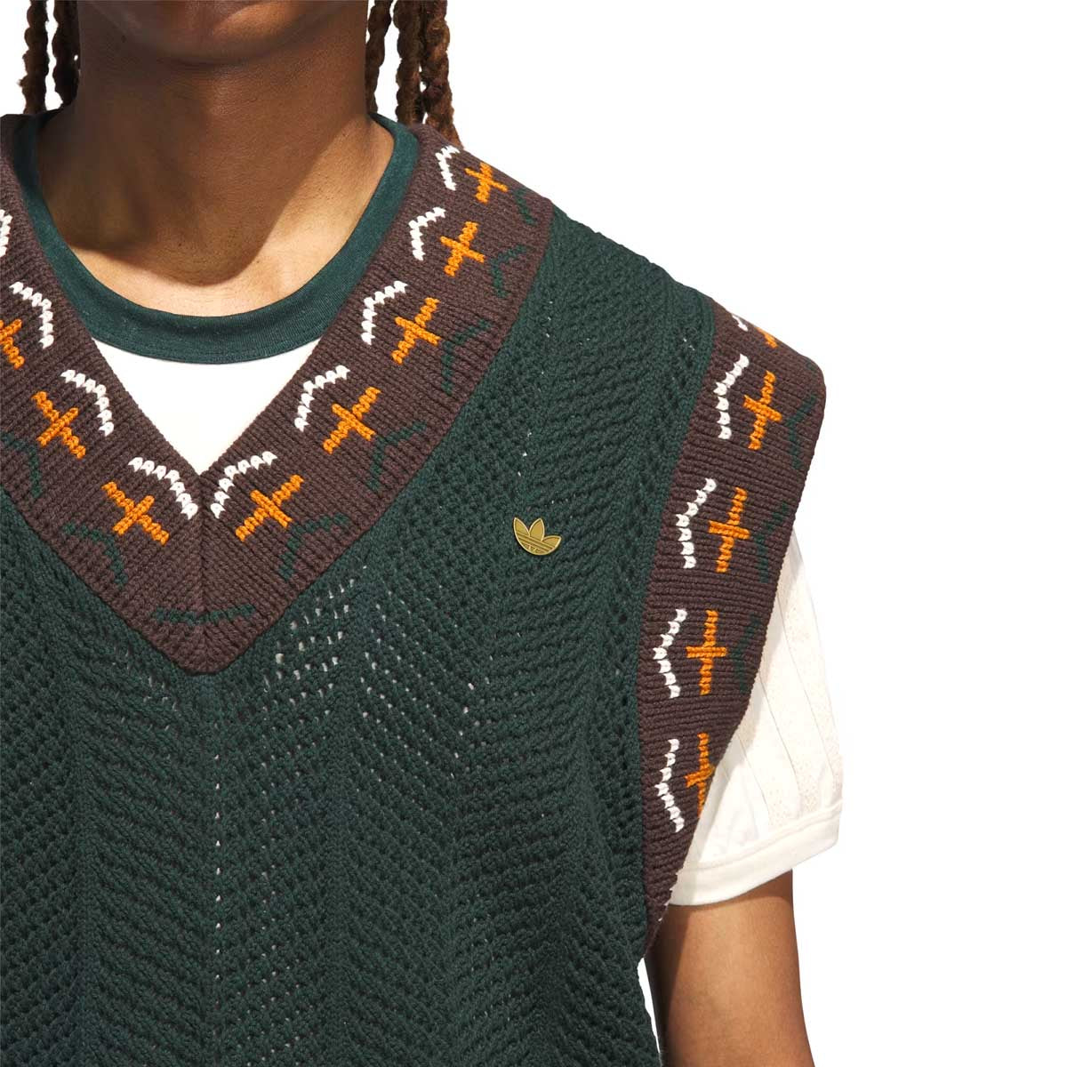 + CLOT Crochet Vest 'Green Night'