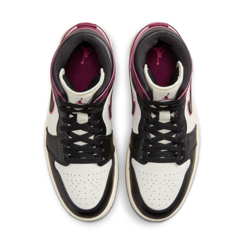 Wmns Air Jordan 1 Mid SE 'Sail Bordeaux'