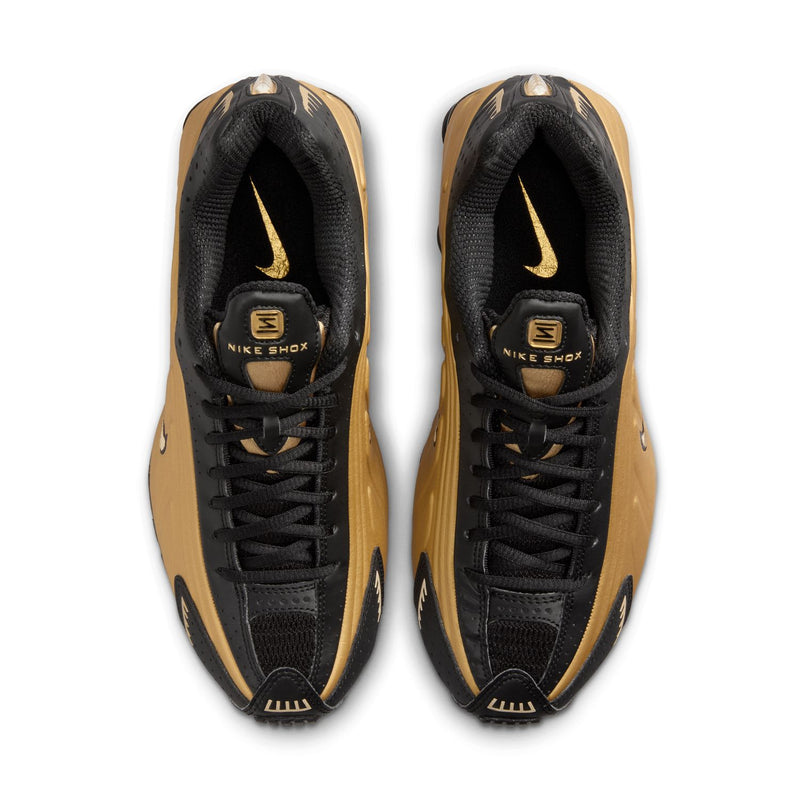 Wmns Shox R4 'Black Metallic Gold'