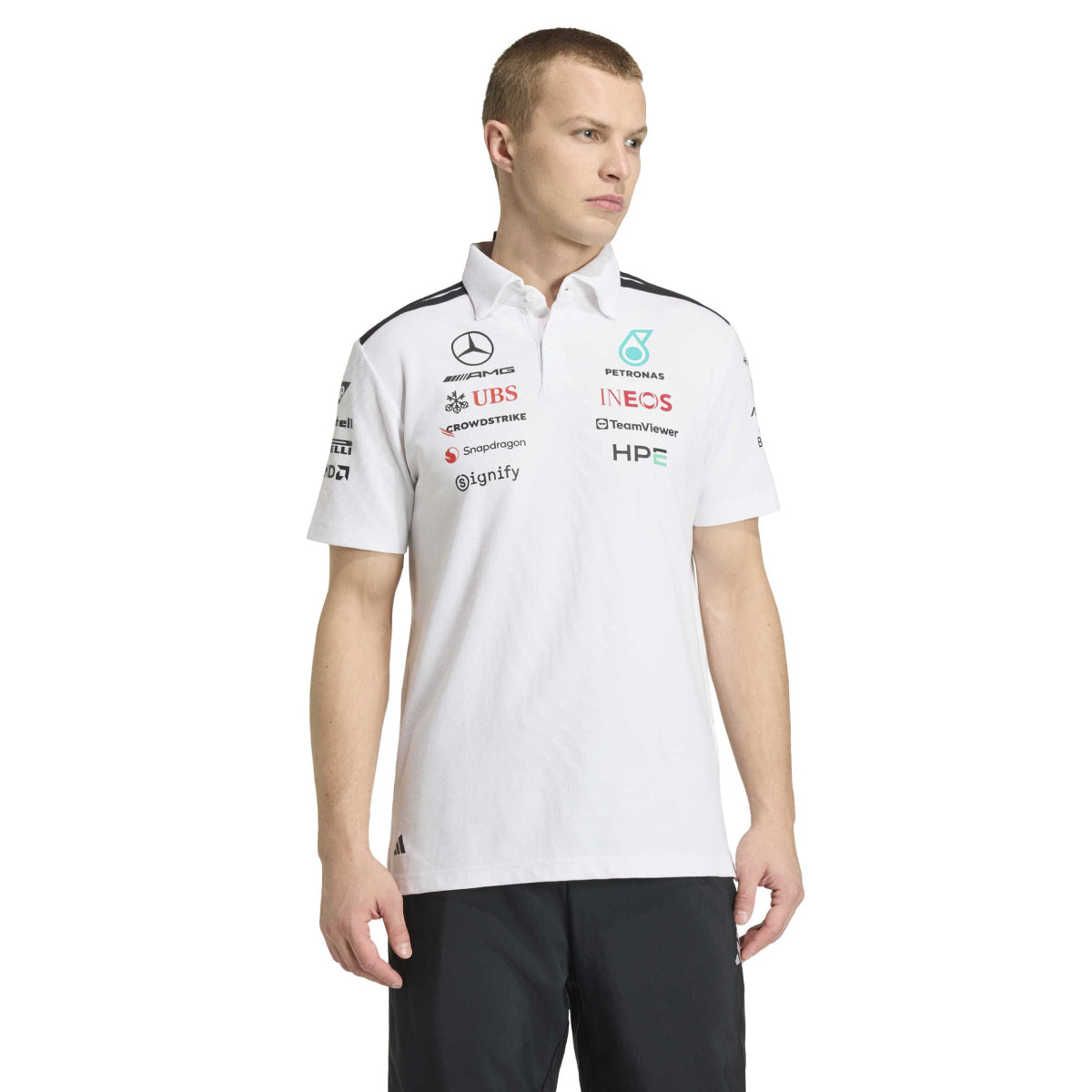 + Mercedes AMG Petronas F1 Team Engineers Polo Tee 'White'