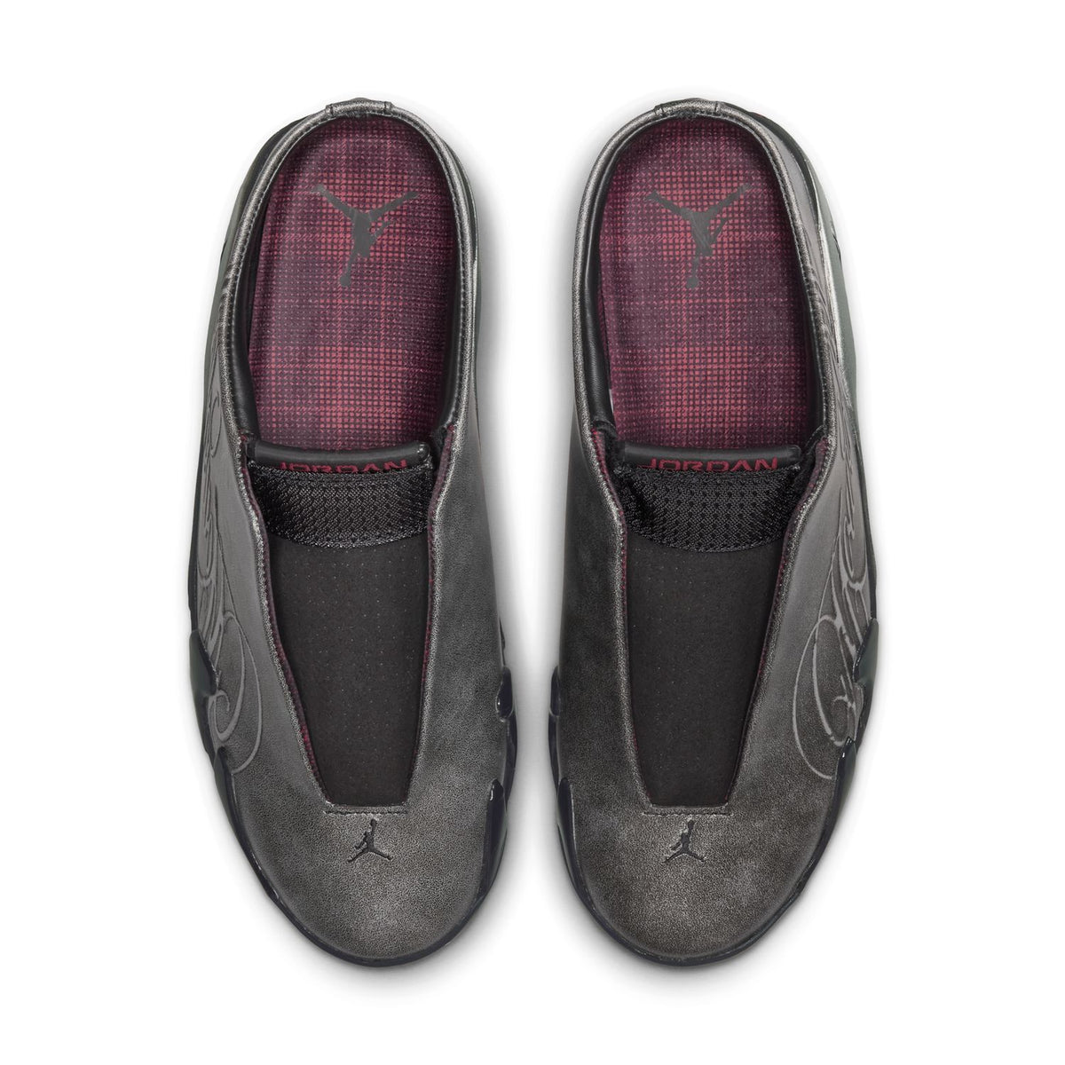 + Mowalola Air Jordan 14 Retro Mule SP 'Metallic Silver'
