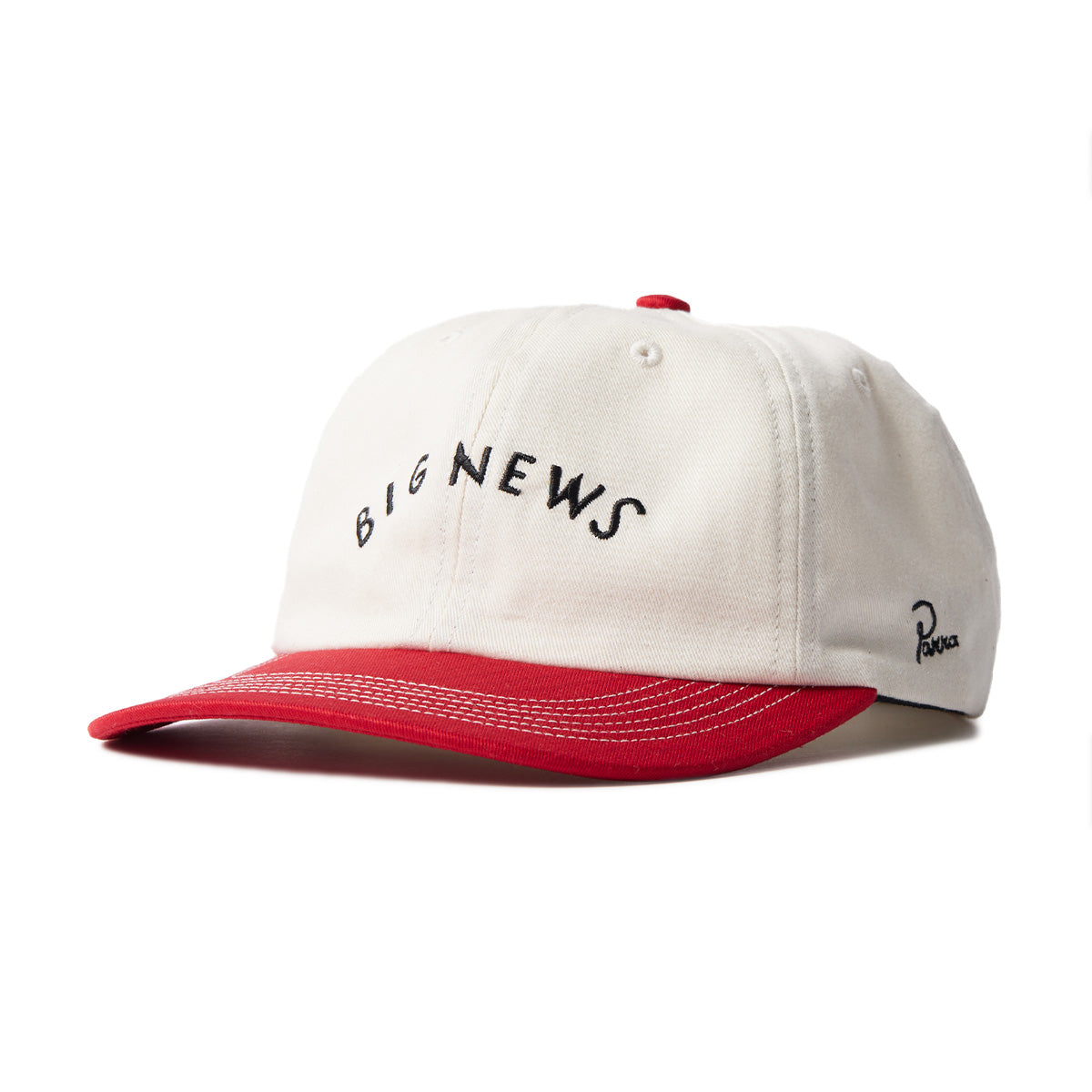 Big New 6 Panel Cap 'Dark Red'