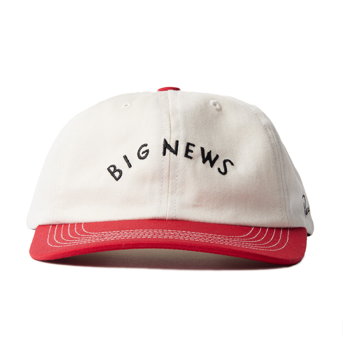 Big New 6 Panel Cap 'Dark Red'
