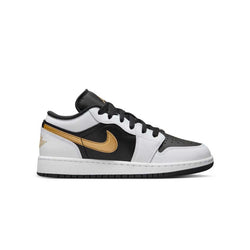 Kids Air Jordan 1 Low 'White Metallic Gold'