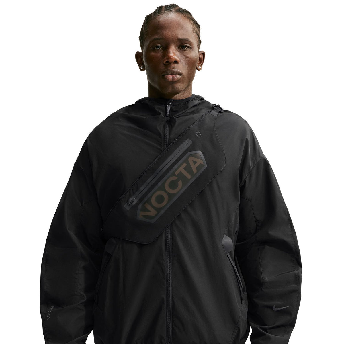 + NOCTA Shroud Cut Track Jacket 'Black'