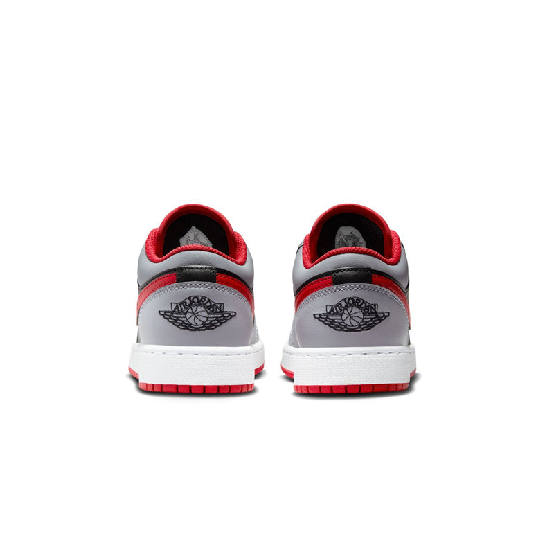 Kids Air Jordan 1 Low 'Black Cement Grey Fire Red'