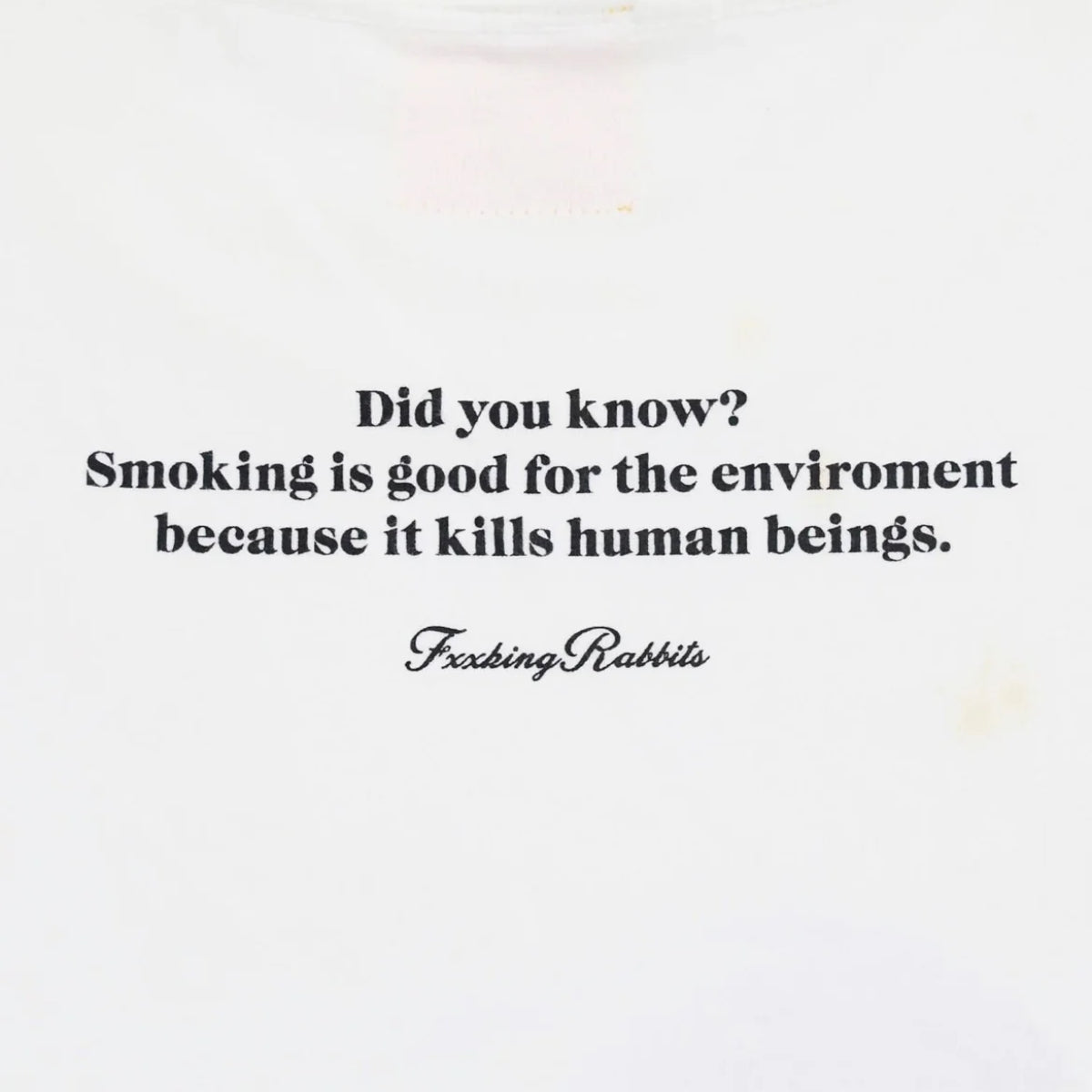 Did You Know Tee 'White'