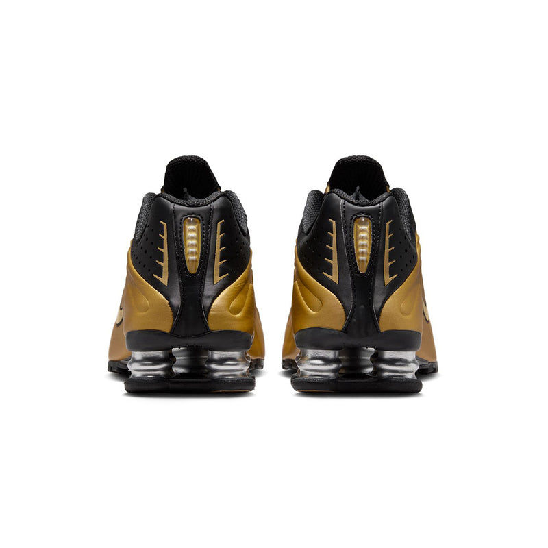 Wmns Shox R4 'Black Metallic Gold'