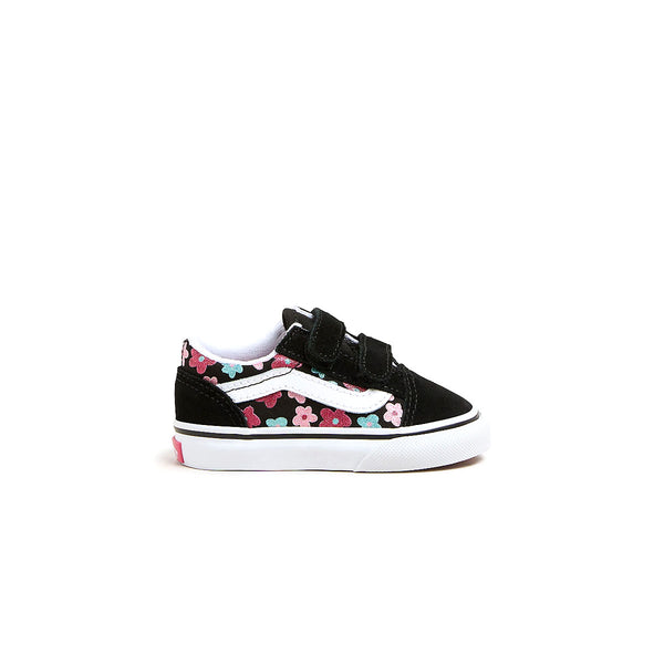 Toddlers Old Skool Hook & Loop 'Flower Glitter'