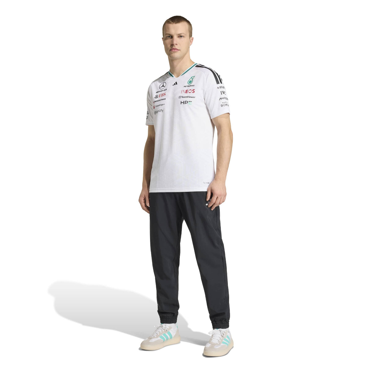 + Mercedes AMG Petronas F1 Team Driver Jersey Authentic 'White'