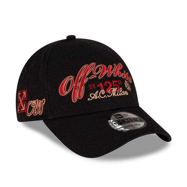 + Off-White + AC Milan 9FORTY Cap 'Black'