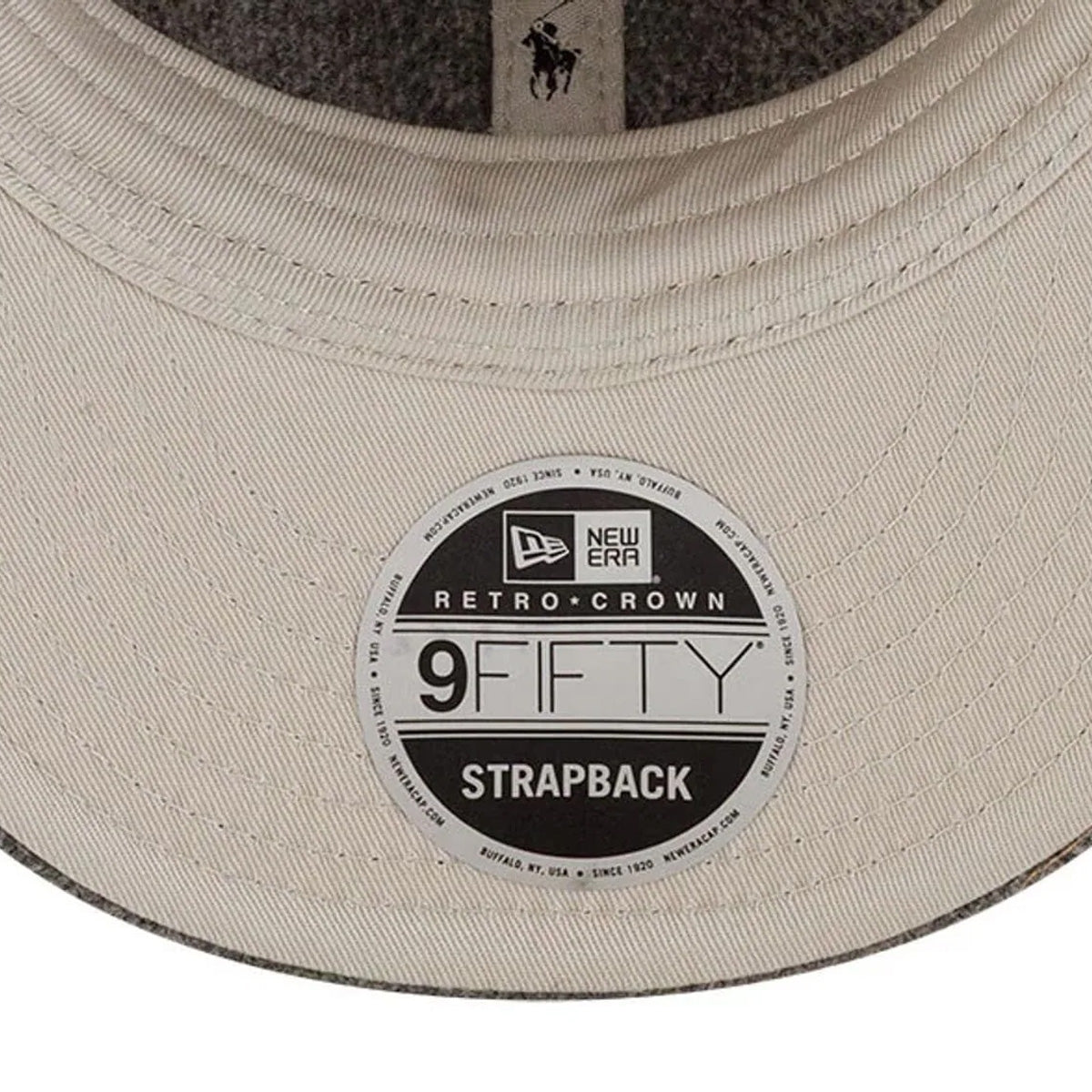 + Ralph Lauren + MLB Cooperstown New York Yankees Retro Crown 9FIFTY Strapback 'Heather Grey'