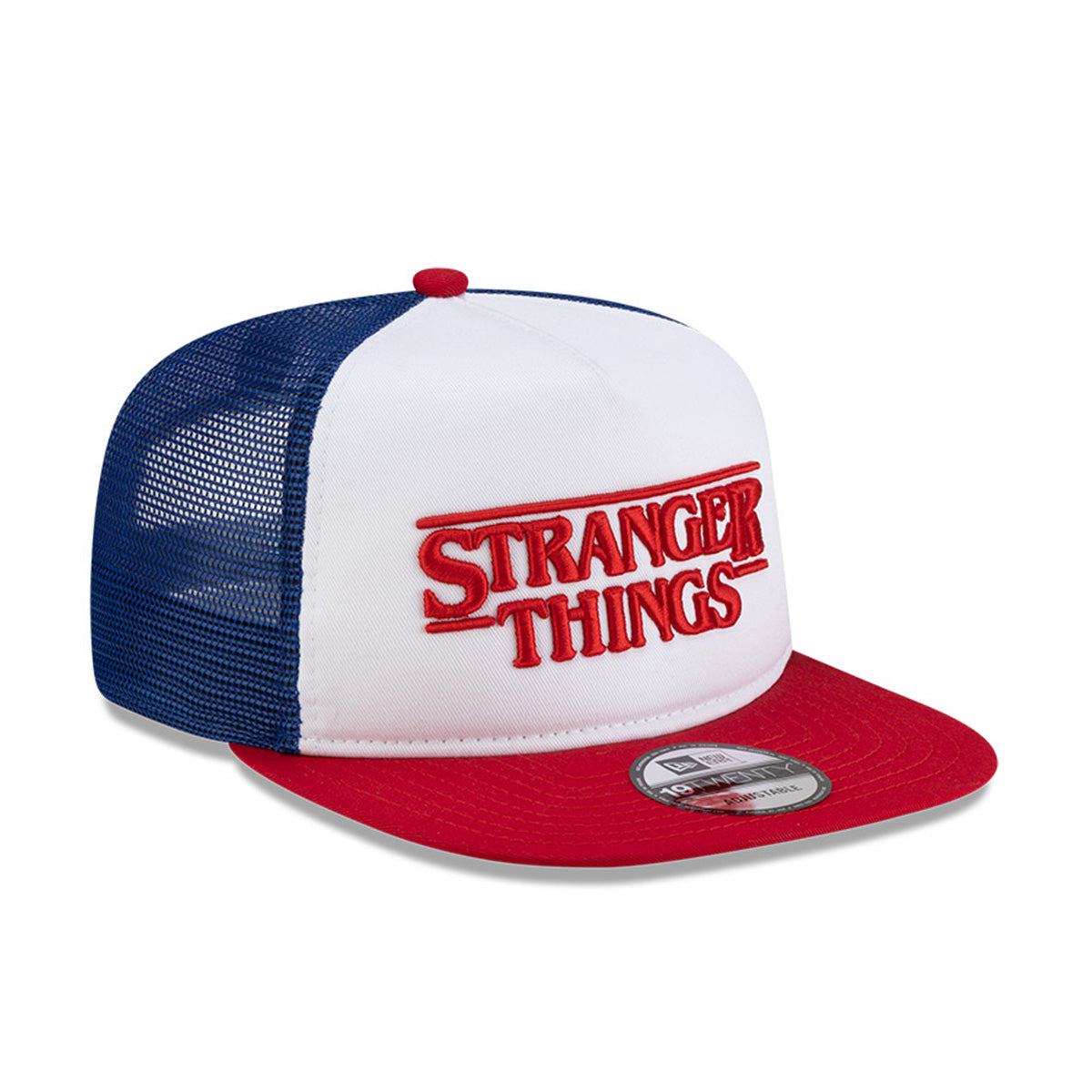 + Stranger Things 19TWENTY Trucker Cap 'White Scarlet Blue'
