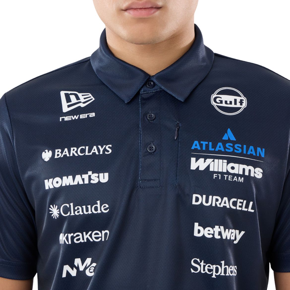 + Atlassian Williams F1 Team Singapore Edition Tech Polo 'Navy'