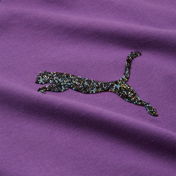 + Swarovski crystals Tee 'Purple Pop'