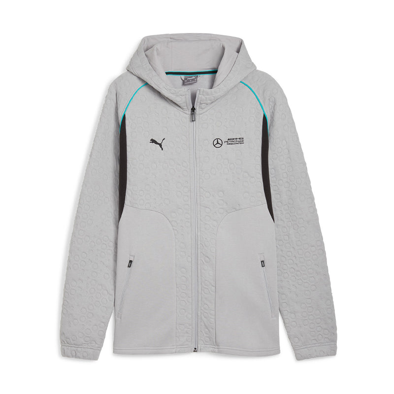 + Mercedes AMG F1 Hooded Sweat Jacket 'Silver'