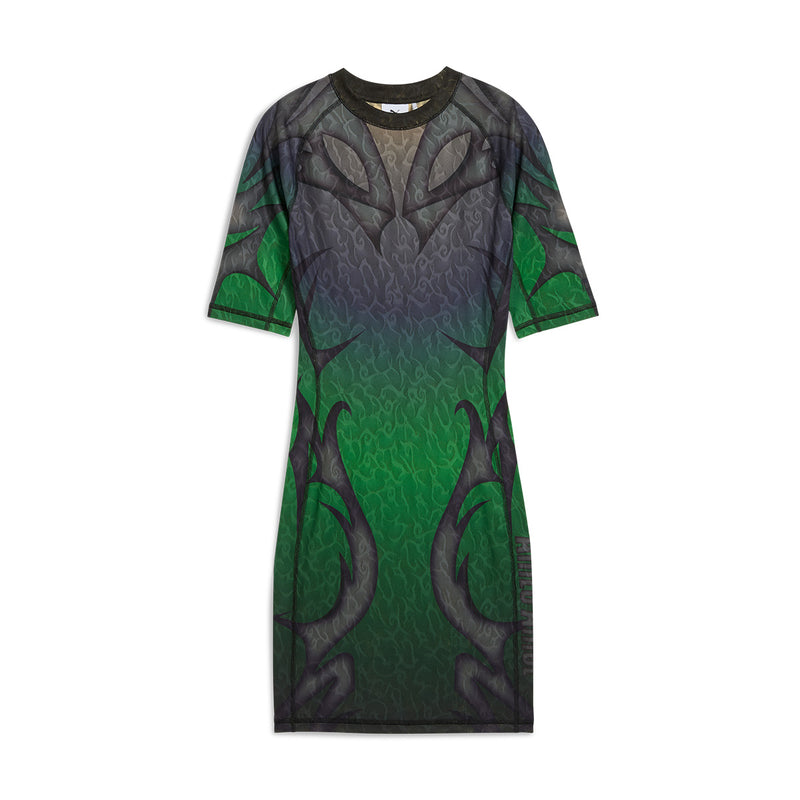 + Aries Dress 'Fluro Green Pes'
