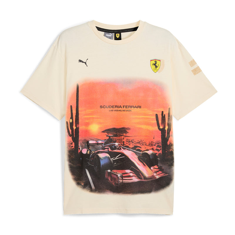 + Scuderia Ferrari Race Sun Las Vegas Tee 'Beige'