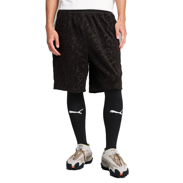 + Aries Toweling Shorts 'PUMA Black'