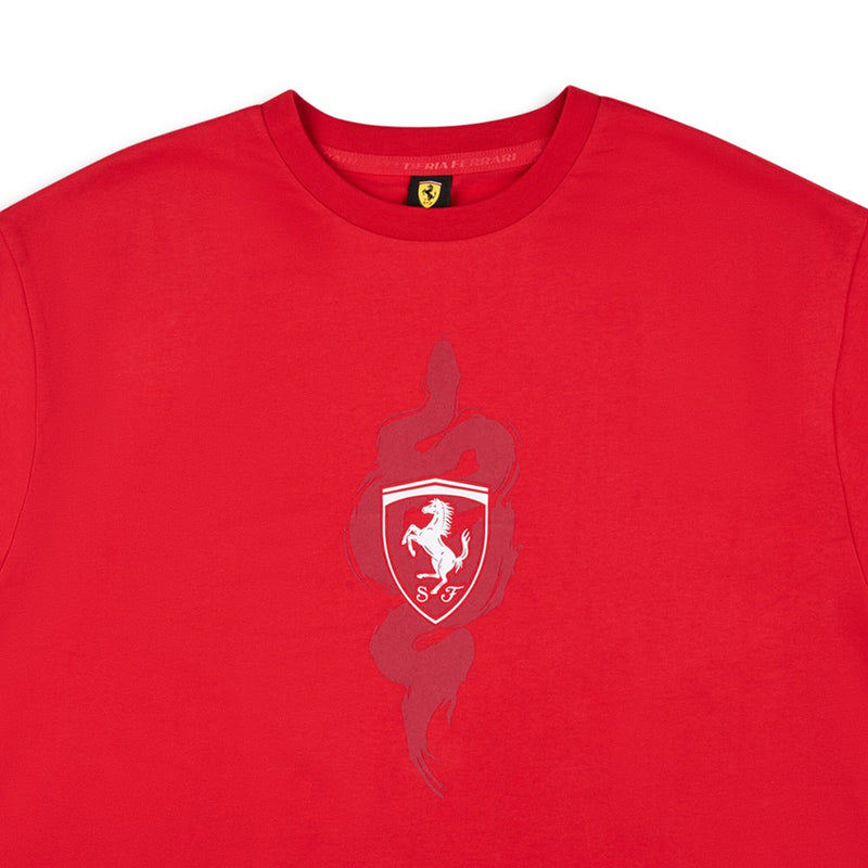 + Ferrari Year Of The Snake Graphic Tee 'Rosso Corsa'